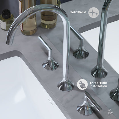 Swiss Madison Daxton 8 in. Widespread Bathroom Faucet in Chrome