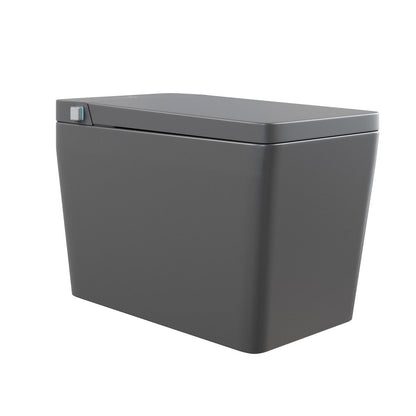 Swiss Madison Concorde One Piece Smart Toilet 1.28 GPF in Matte Gray with Heated Bidet, Air Drying, Night Light, Foot Sensor
