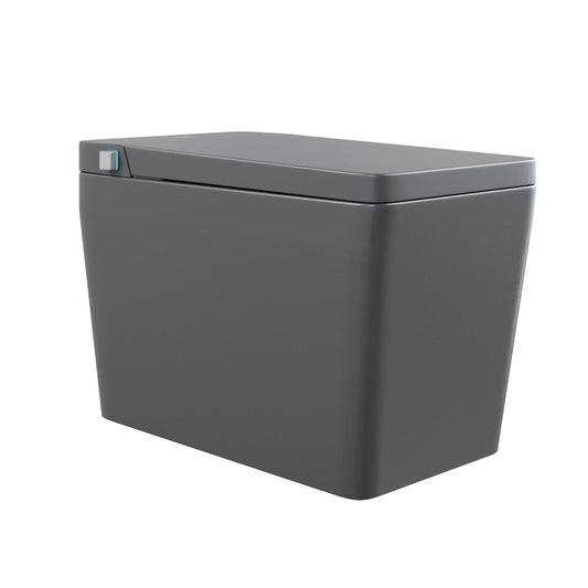 Swiss Madison Concorde One Piece Smart Toilet 1.28 GPF in Matte Gray with Heated Bidet, Air Drying, Night Light, Foot Sensor