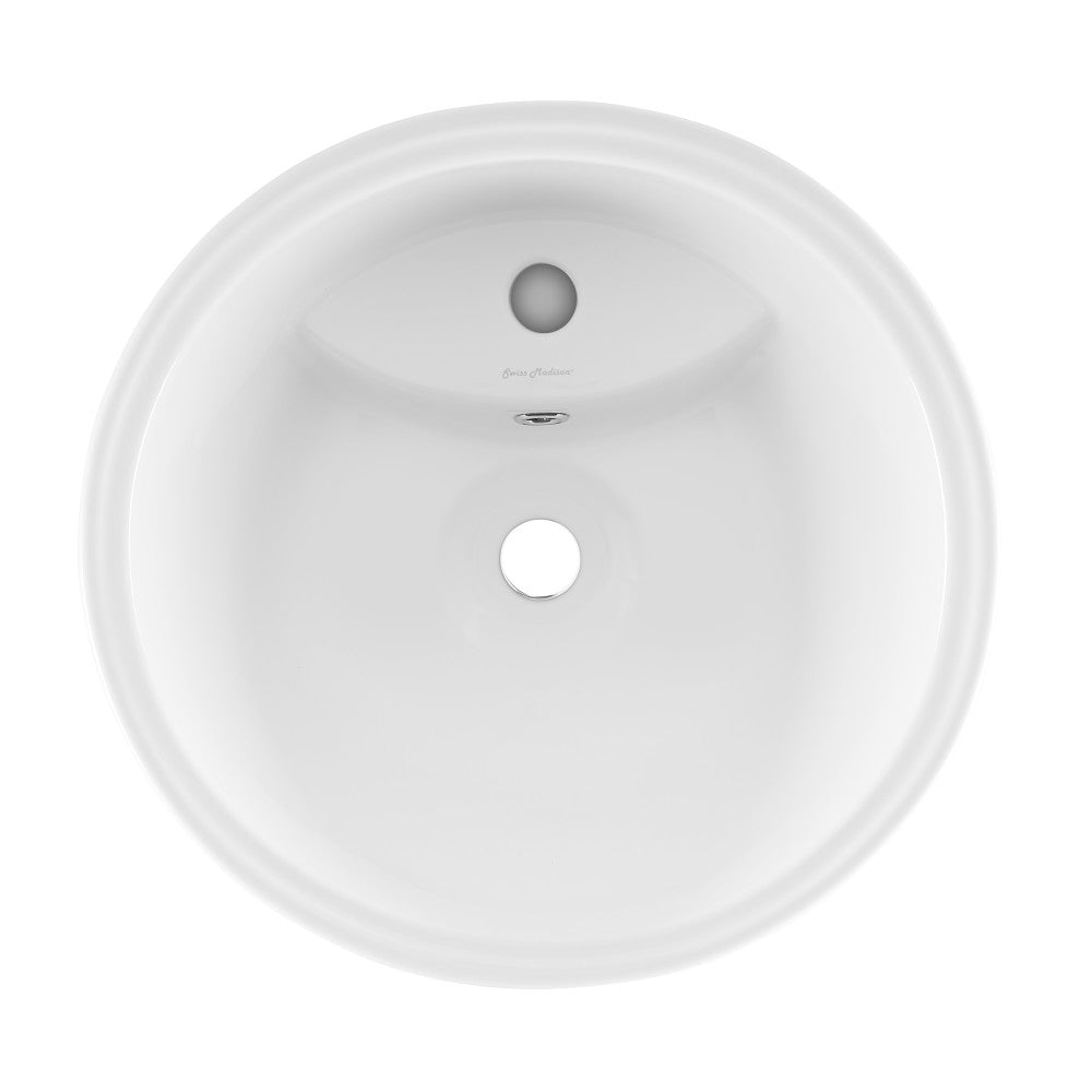 Swiss Madison St. Tropez Circular One Piece Pedestal Sink
