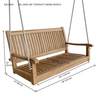 Anderson Teak Del-Amo 48" Straight Swing Bench