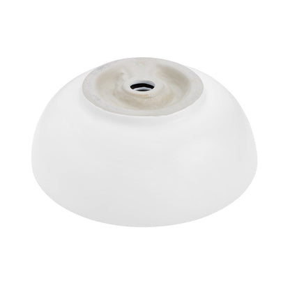 Swiss Madison Sublime 17” Round Vessel Sink in Matte White