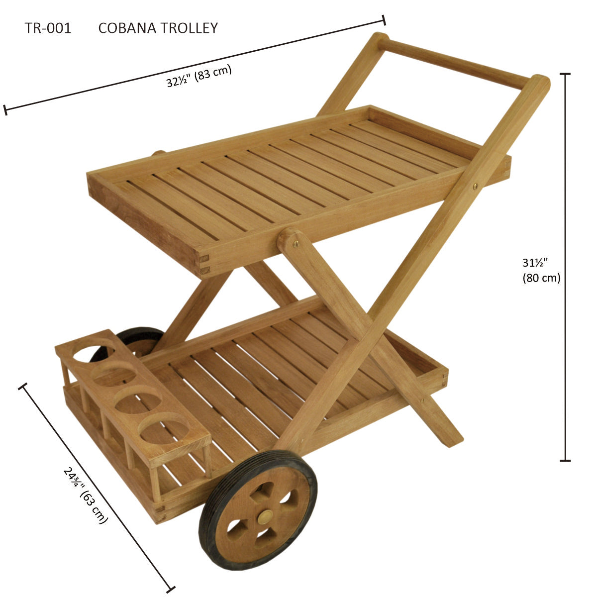 Anderson Teak Cobana Serving Trolley