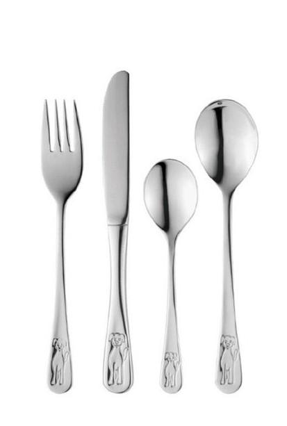 Gerlach DOG Children 4 Piece 18/10 Stainless Steel Flatware Set