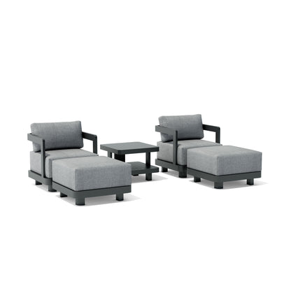 Anderson Teak SET-905-AL 5-pc Granada Aluminum Deep Seating