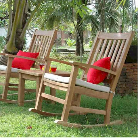 Anderson Teak Palm Beach Rocking Chairs 3-Pieces set