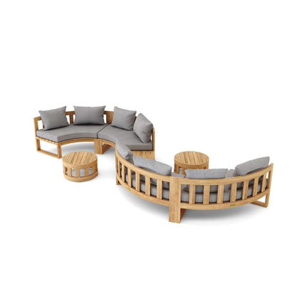 Anderson Teak SET-813 Circular Modular Deep Seating Set