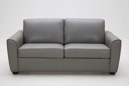 J&M Furniture Jasper Sofa Bed in Grey Leather
