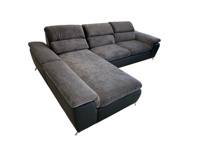 Maxima House Sectional sleeper Sofa LOCO with storage, Gray/ Black