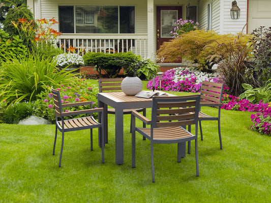 Anderson Teak Seville 5-Pieces Square Dining Set