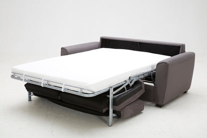 J&M Furniture Mono Sofa Bed in Grey Fabric
