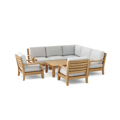 Anderson Teak Riviera Luxe 8-Pieces Modular Set