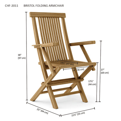 Anderson Teak Bristol Folding Armchair