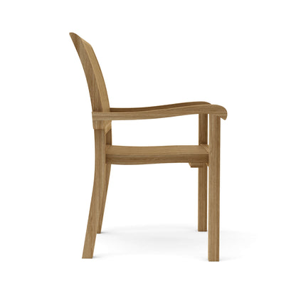 Anderson Teak Aspen Stackable Armchair (Fully Built & 4 pcs in a box)