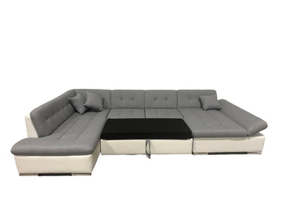 Maxima House Sectional FULL XL Sleeper Sofa DARIO with Storage