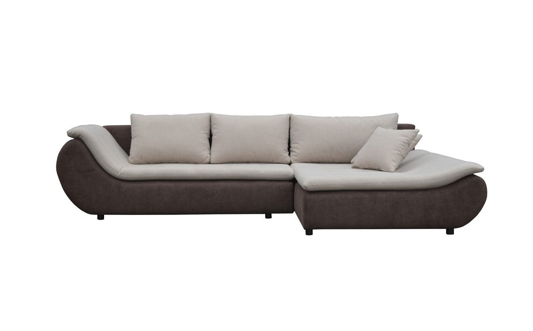 Maxima House Sectional FULL size Sleeper Sofa PRATO with storage