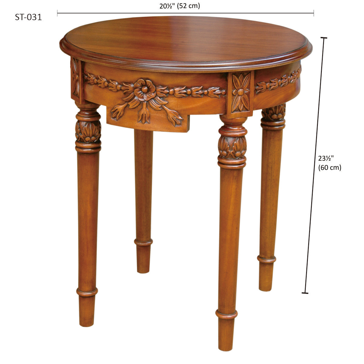 Anderson Teak Regency Flower Side Table