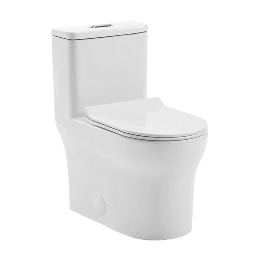 Swiss Madison Burdon One-Piece Elongated Toilet Vortex Dual-Flush 1.1/1.6 gpf