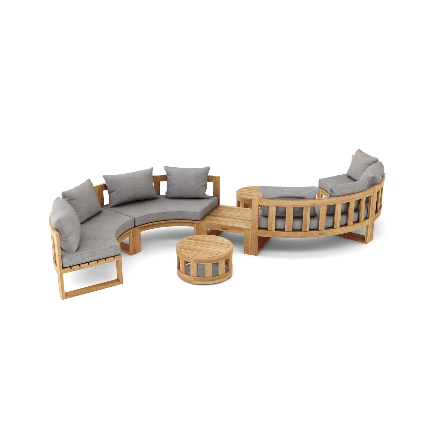 Anderson Teak SET-813 Circular Modular Deep Seating Set