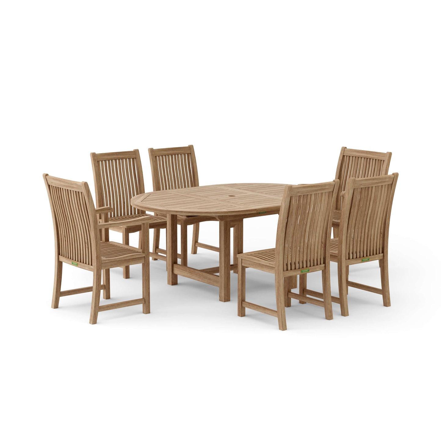 Anderson Teak Bahama Chicago 7-Pieces Dining Chair C