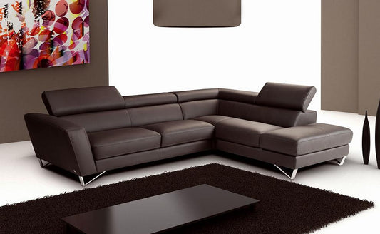 J&M Furniture Sparta Chocolate Color Right Hand Facing