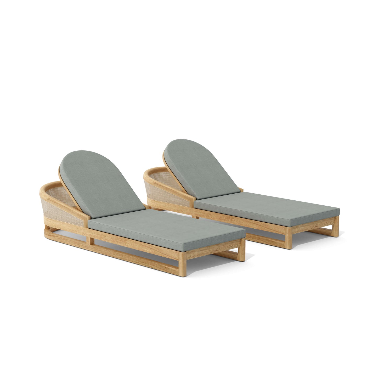 Anderson Teak SET-339 2-pc Catania Sun Lounger