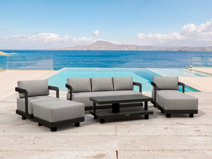 Anderson Teak SET-903-AL 6-pc Granada Aluminum Deep Seating