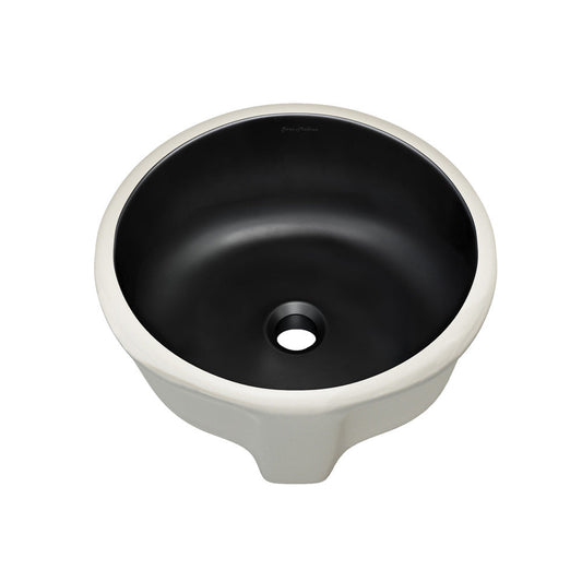 Swiss Madison Monaco 16" Ceramic Undermount Bathroom Sink in Matte Black
