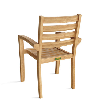 Anderson Teak Catalina Stackable Armchair (Fully Built & 4 pcs in a box)