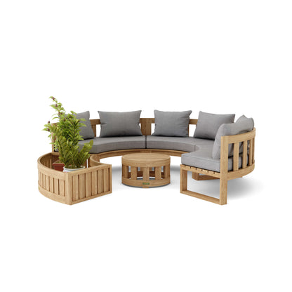 Anderson Teak SET-808 Circular Modular Deep Seating Set