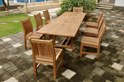 Anderson Teak Bahama Sahara 9-Pieces 10' Rectangular Dining Set