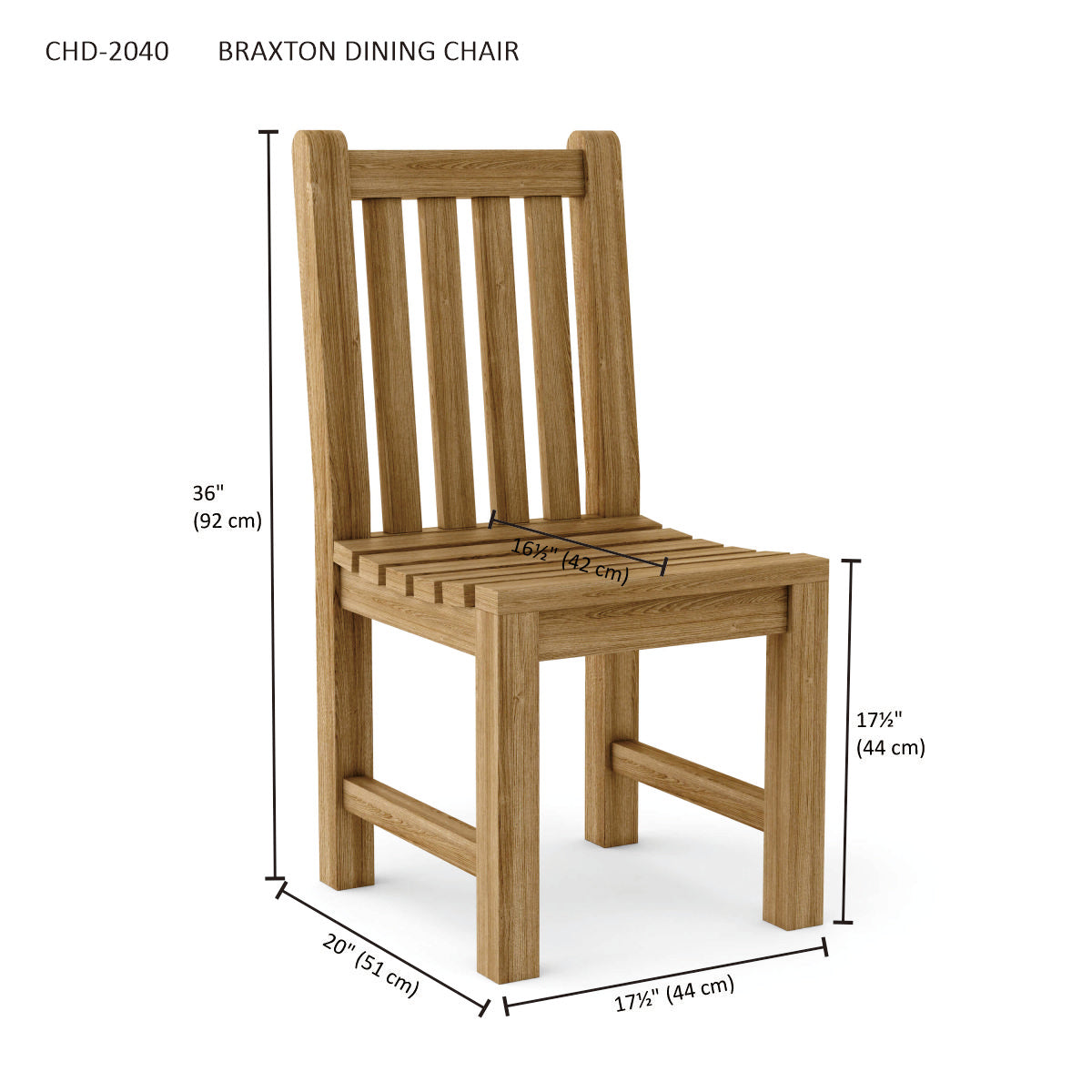 Anderson Teak Braxton Dining Chair