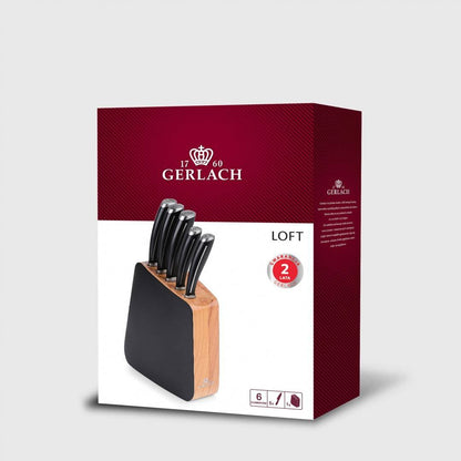 Gerlach LOFT 5pcs Knives Set in a block