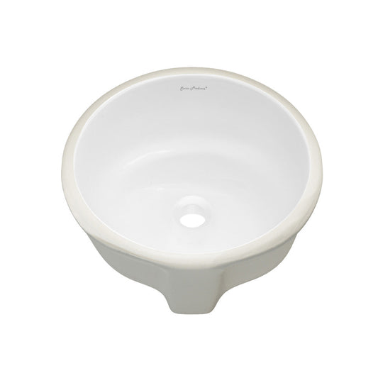 Swiss Madison Monaco 16" Ceramic Undermount Bathroom Sink in Glossy White
