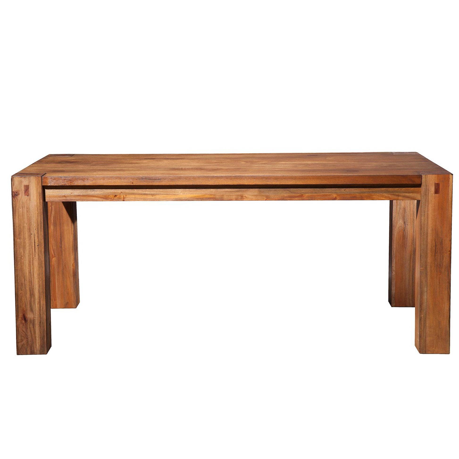 Shasta | Solid Wood Dining Table For 6, Modern Parsons Dining Table, Rectangular, Wooden, Plantation Mahogany Solids & Veneer, ORI-913-01 Brand: Alpine Furniture; Size: 72inW x  40inD x  30inH Weight: 136lb; Shape: Rectangular; Material: Plantation Mahogany Solids & Veneer