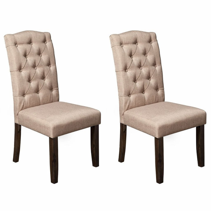 Newberry Dining Chair, Set of 2, Salvaged Grey Color, Upholstered, Acacia Solids, 1468-23, Brand: Alpine Furniture, Size: 19.5inW x 24inD x 41inH, Material: Acacia Solids, Color: Salvaged Grey Color
