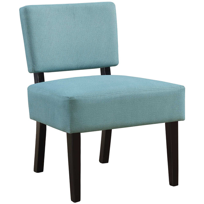 1 Classic Dining Chair, Turquoise Color Padded Seat, Wooden Legs, 333691, Master Category: Indoor Furniture, Dining Chair, Brand: Homeroots, Size: 19.25inW x 14.5inD x 31.5inH, Seat Height: 19in, Weight: 22lb, Material: Fabric & Wood, Color: Turquoise