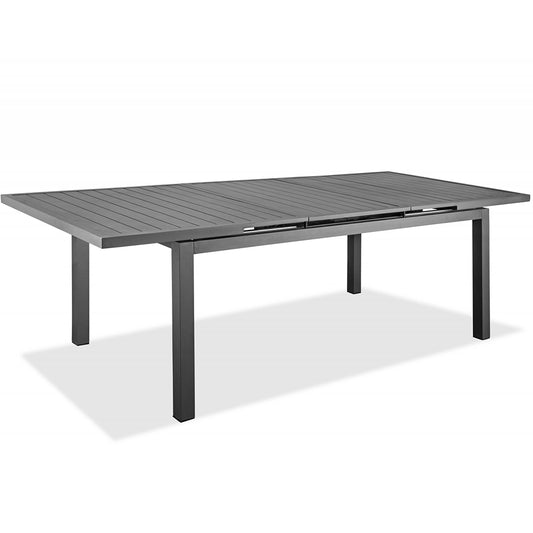 71"-94" x 43" Metal Extending Dining Table, Aluminum, 8 Seater, 372202