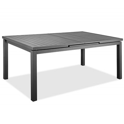 71"-94" x 43" Metal Extending Dining Table, Aluminum, 8 Seater, 372202