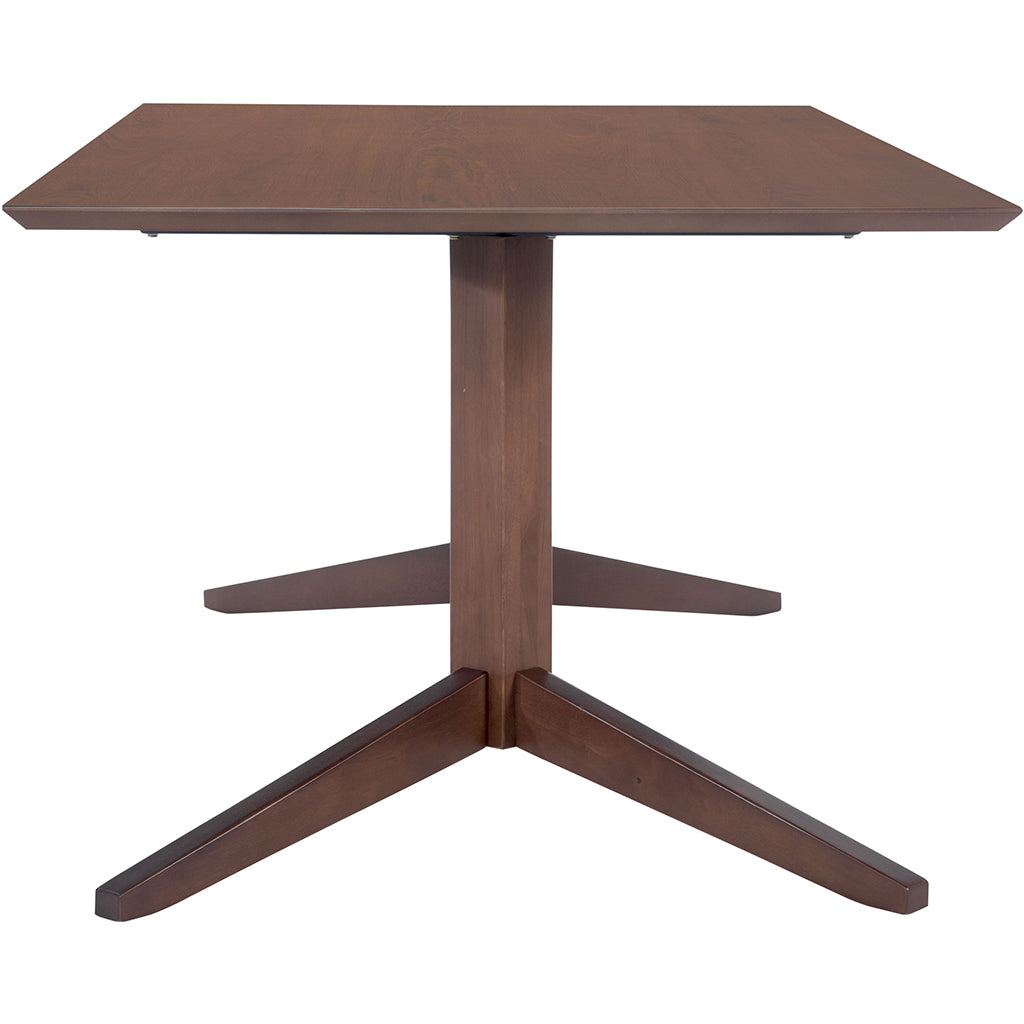 71" x 39" Modern Minimalist Dining Table, Dark Brown, Rectangular, Wood, 6 Seater, 386241