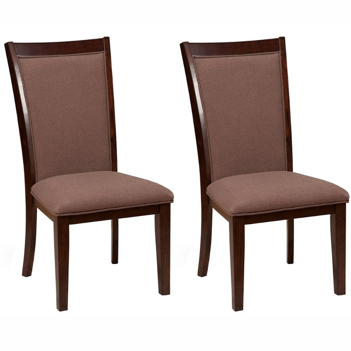 Trulinea Dining Chair, Set of 2, Dark Espresso Color, Upholstered, Acacia Solids , 6084-02, Brand: Alpine Furniture, Size: 21inW x 25inD x 41inH, Material: Acacia Solids, Color: Dark Espresso Color