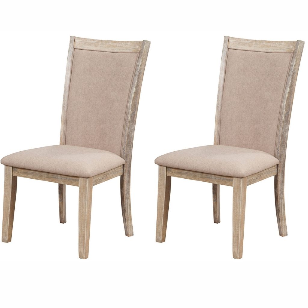 Chiclayo Dining Chair, Set of 2, Iron Brush Swiss Mocha Color, Upholstered, Rubberwood Solids & Plywood, 8470-02 Brand: Alpine Furniture, Size: 21inW x 25inD x 41inH, Seat height:  18.5in/ 47cm, Material:  Rubberwood Solids & Plywood, Color: Iron Brush Swiss Mocha