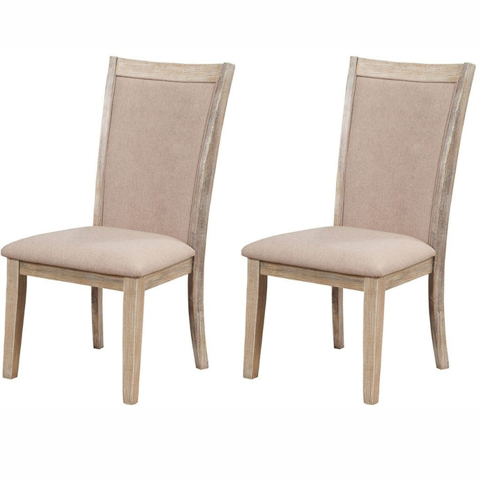 Chiclayo Dining Chair, Set of 2, Iron Brush Swiss Mocha Color, Upholstered, Rubberwood Solids & Plywood, 8470-02 Brand: Alpine Furniture, Size: 21inW x 25inD x 41inH, Seat height:  18.5in/ 47cm, Material:  Rubberwood Solids & Plywood, Color: Iron Brush Swiss Mocha