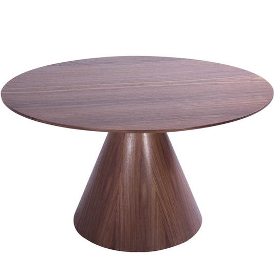 Norfolk | Modern Round Dining Table For 6, MDF with Walnut Veneer, DT1609-WLT