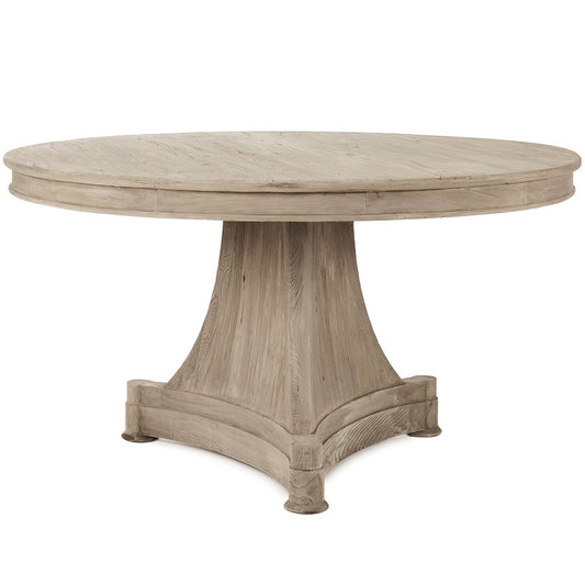 Ignas | Triangle Base Round Table, Wooden, 55in, Elm & Plywood, LI-S10-25-38