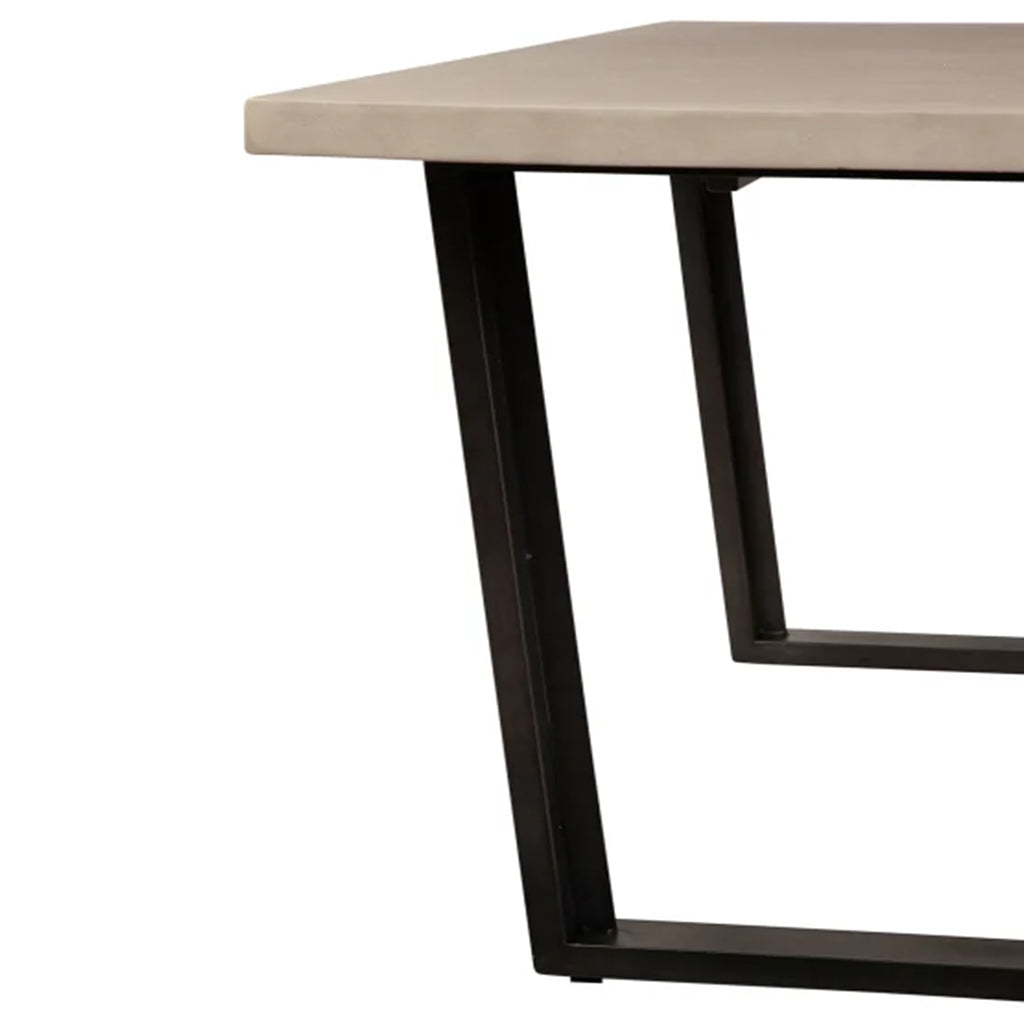 Lucian | Modern Concrete Dining Table, Metal Legs, 6 Seater, VLB-NY200-DT01