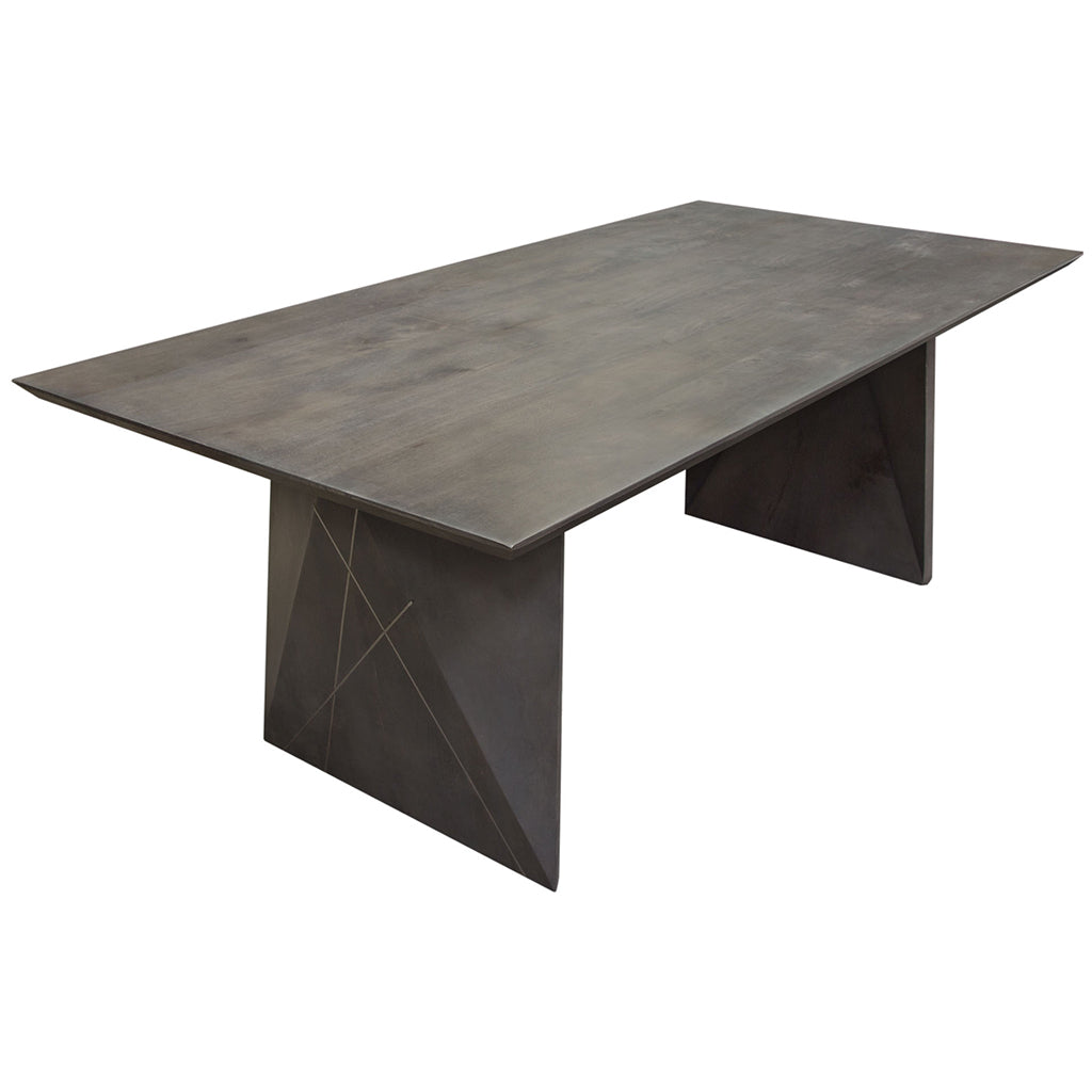 80" x 40" Motion Dining Table, Mango Wood, 6 Seater