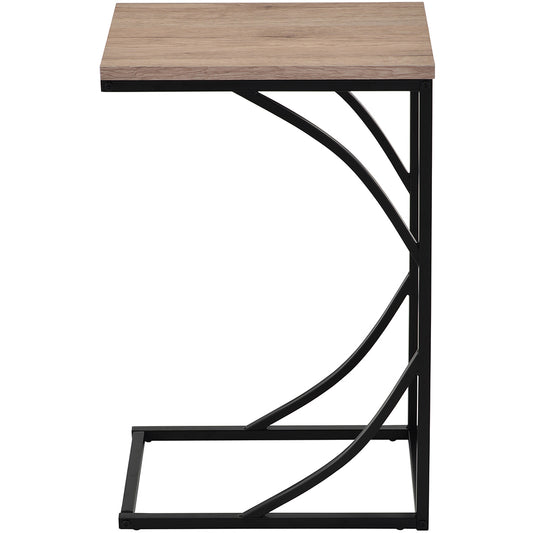 Darcy | Small Corner Table, MDF Top, Metal Base, 501-288NAT