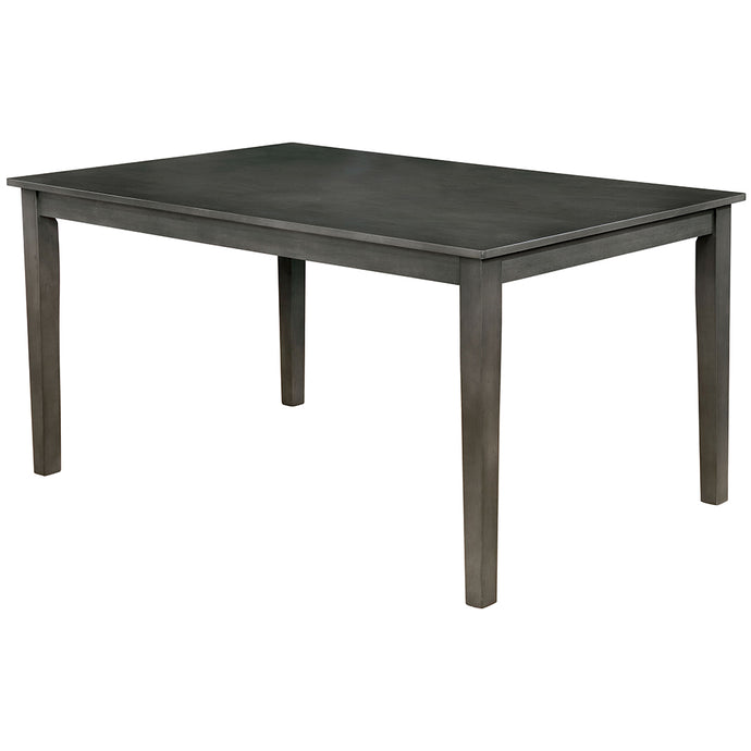 Tristen | 60 Dining Table Rectangle, Wood, Gray Finish, 6 Seater, IDF-3916GY-T-60