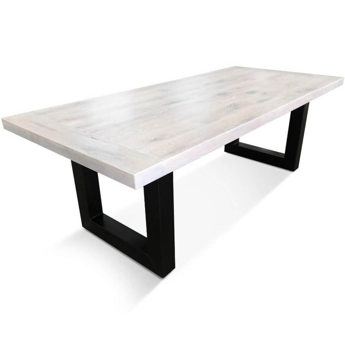 Stile | Rectangular Modern Dining Table, Solid Oak, U Legs, 8 Seater, SCANDI104